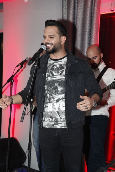 Charbel Khalil and the band at Burj on Bay 